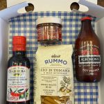 Spicy pasta meal box.